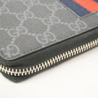 Gucci Wallet GG Supreme Gray Silver — view 5