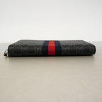 Gucci Wallet GG Supreme Gray Silver — view 2