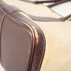 Hermes Tote Garden Party PM Toile Ash Brown Silver — view 7