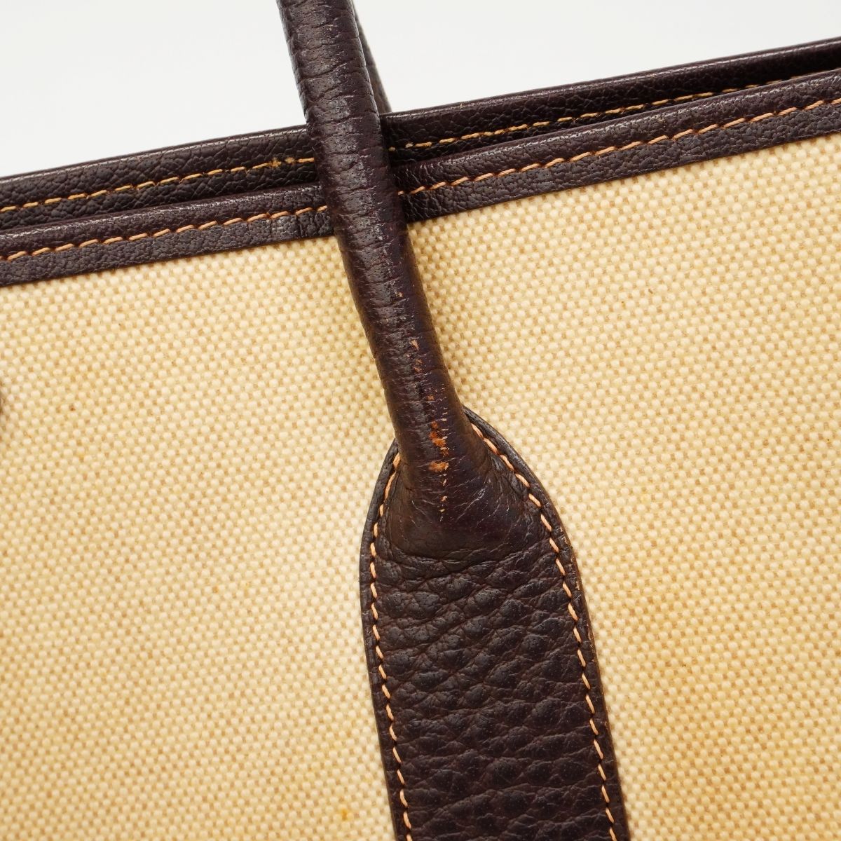 Hermes Tote Garden Party PM Toile Ash Brown Silver — view 8