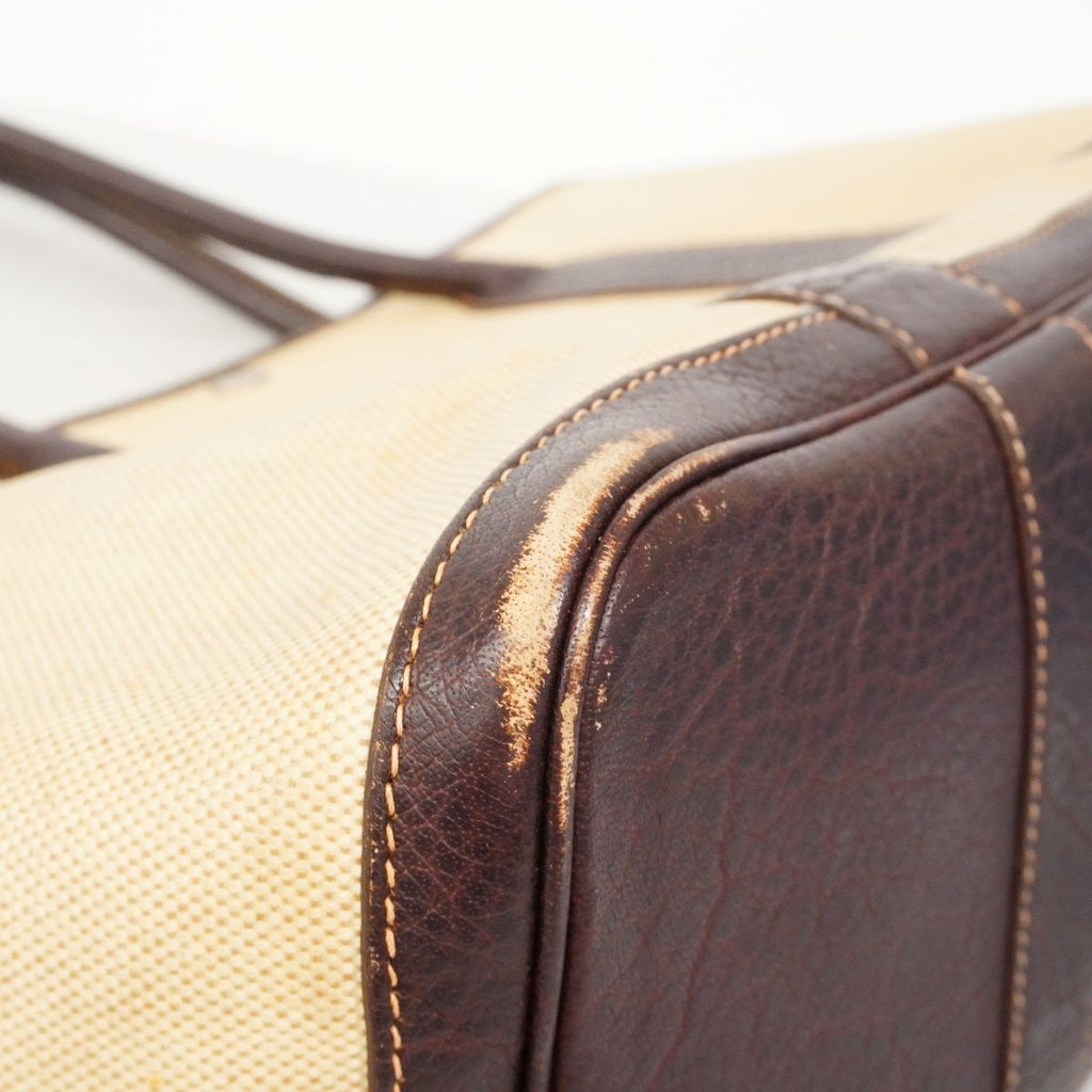 Hermes Tote Garden Party PM Toile Ash Brown Silver — view 6