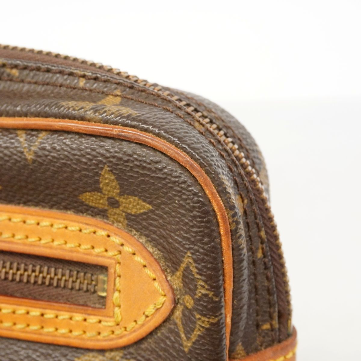 Louis Vuitton Clutch Monogram Marly Dragonne GM Brown — view 6