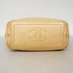 Chanel Tote Coco Cocoon Leather Beige Gold — view 3