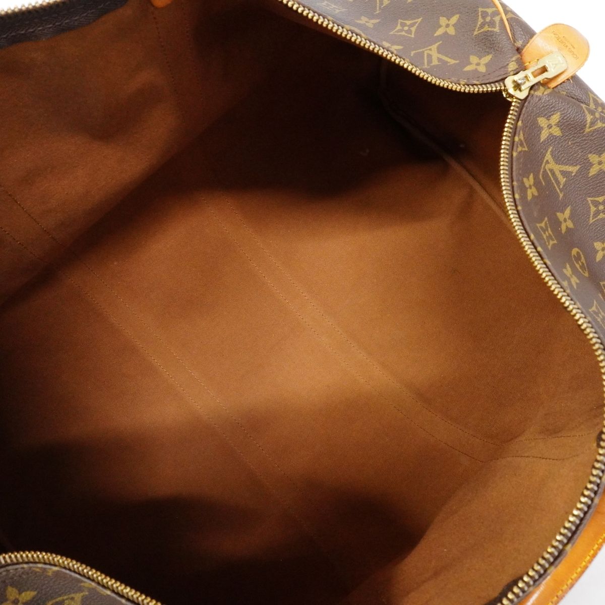 Louis Vuitton Boston Bag Monogram Keepall 55 Brown — view 4