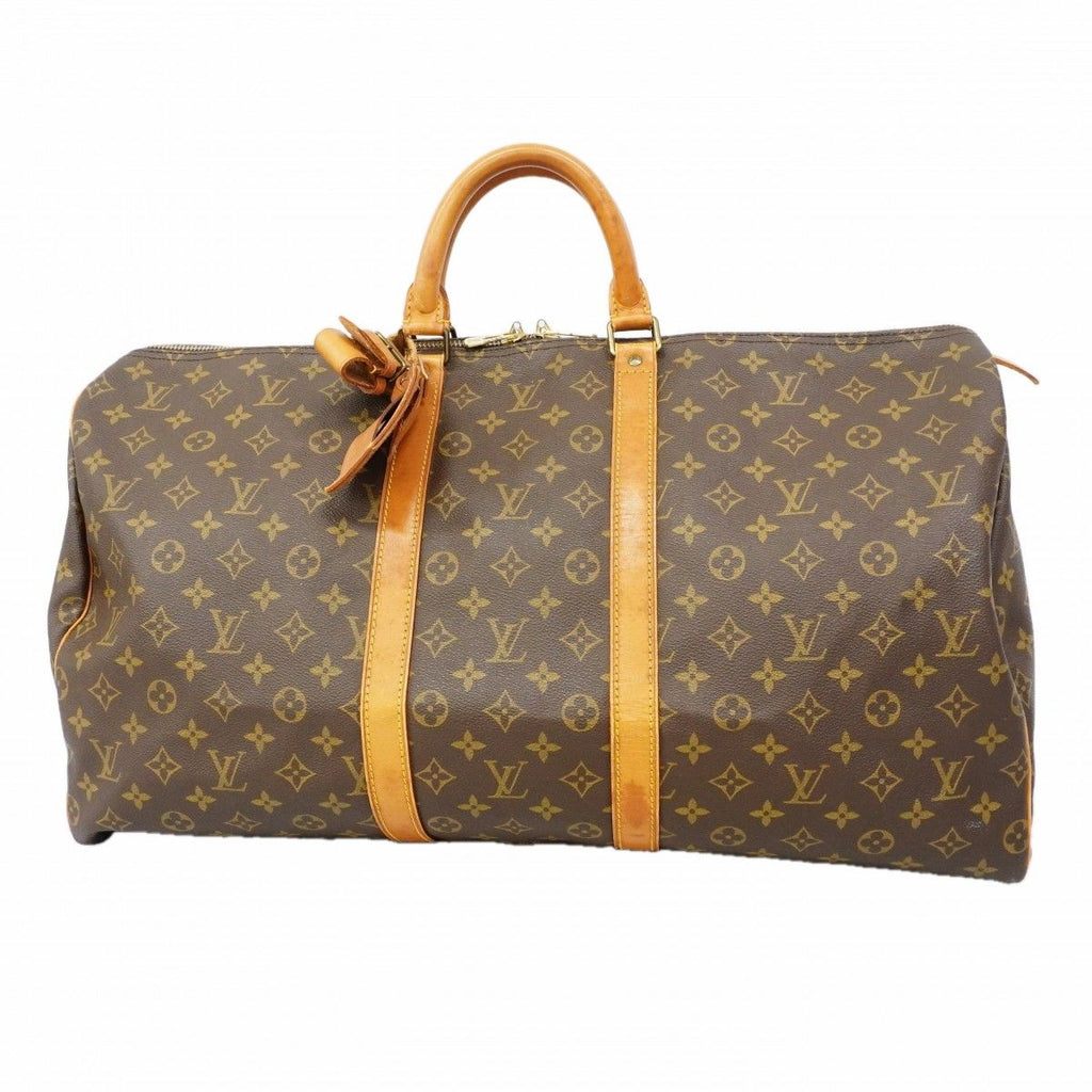 Louis Vuitton Boston Bag Monogram Keepall 55 Brown