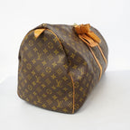 Louis Vuitton Boston Bag Monogram Keepall 55 Brown — view 2
