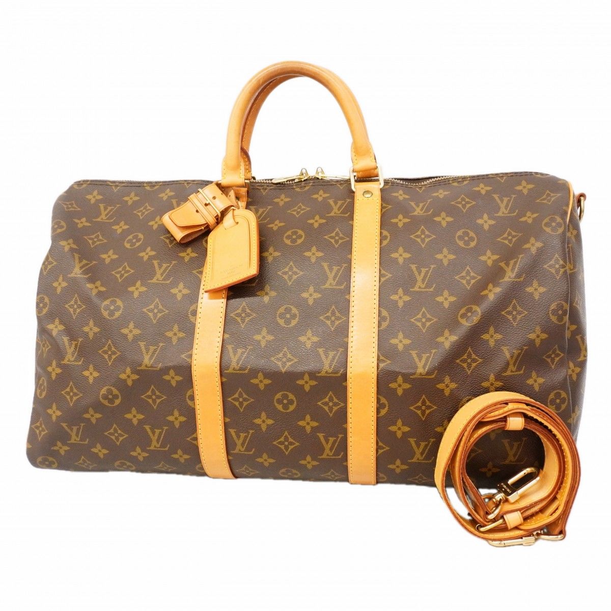Louis Vuitton Boston Bag Monogram Keyboard Bandouliere 50 Brown
