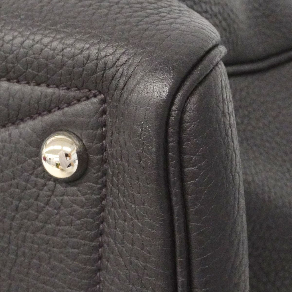 Hermes Handbag Victoria 35 Taurillon Clemence Leysin Silver — view 8
