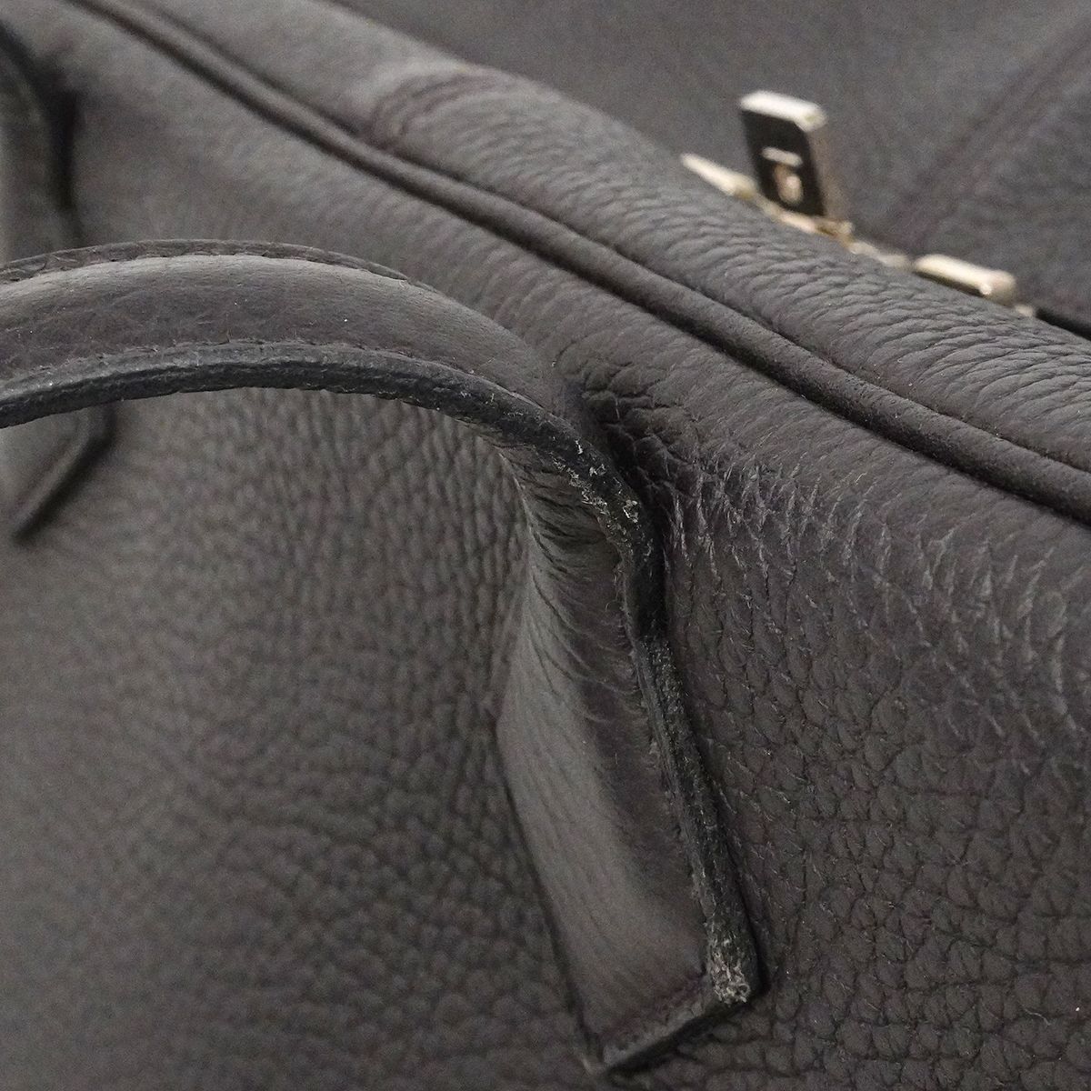 Hermes Handbag Victoria 35 Taurillon Clemence Leysin Silver — view 7