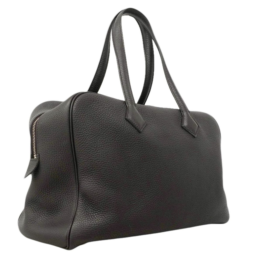 Hermes Handbag Victoria 35 Taurillon Clemence Leysin Silver — view 2