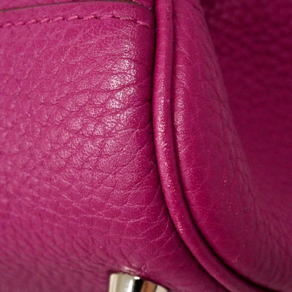 Hermes Handbag Atlas Taurillon Clemence Tosca Silver — view 6