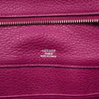 Hermes Handbag Atlas Taurillon Clemence Tosca Silver — view 5