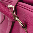Hermes Handbag Atlas Taurillon Clemence Tosca Silver — view 8