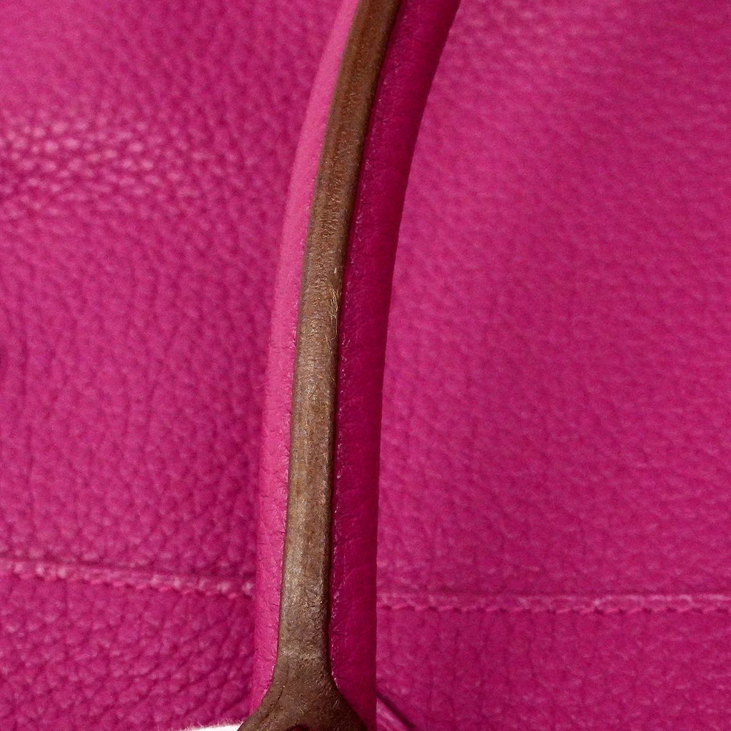 Hermes Handbag Atlas Taurillon Clemence Tosca Silver — view 9