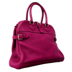 Hermes Handbag Atlas Taurillon Clemence Tosca Silver — view 2