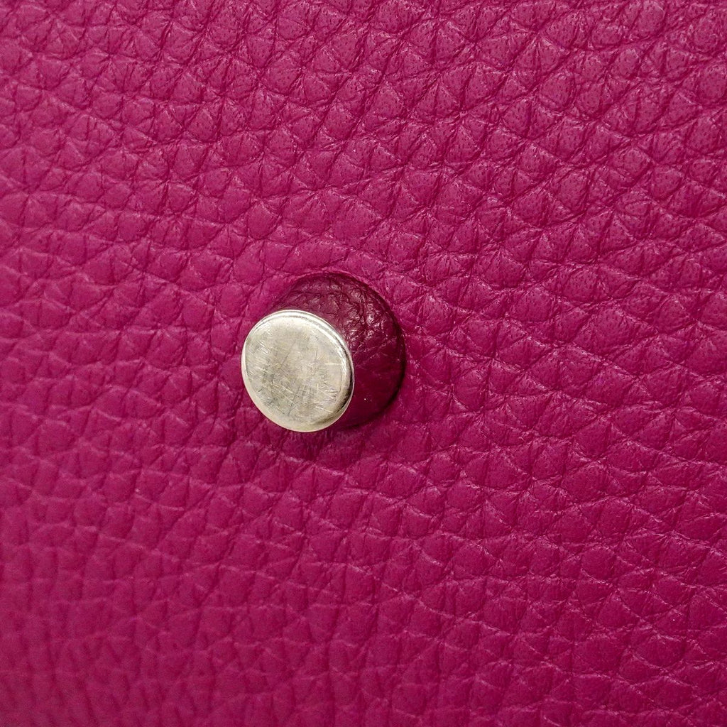 Hermes Handbag Atlas Taurillon Clemence Tosca Silver — view 7