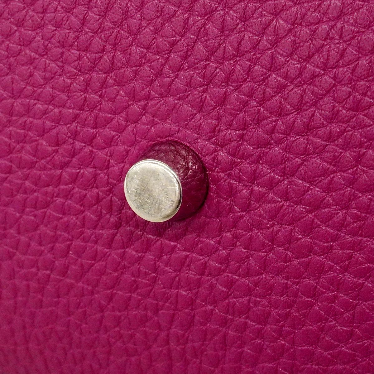 Hermes Handbag Atlas Taurillon Clemence Tosca Silver — view 7