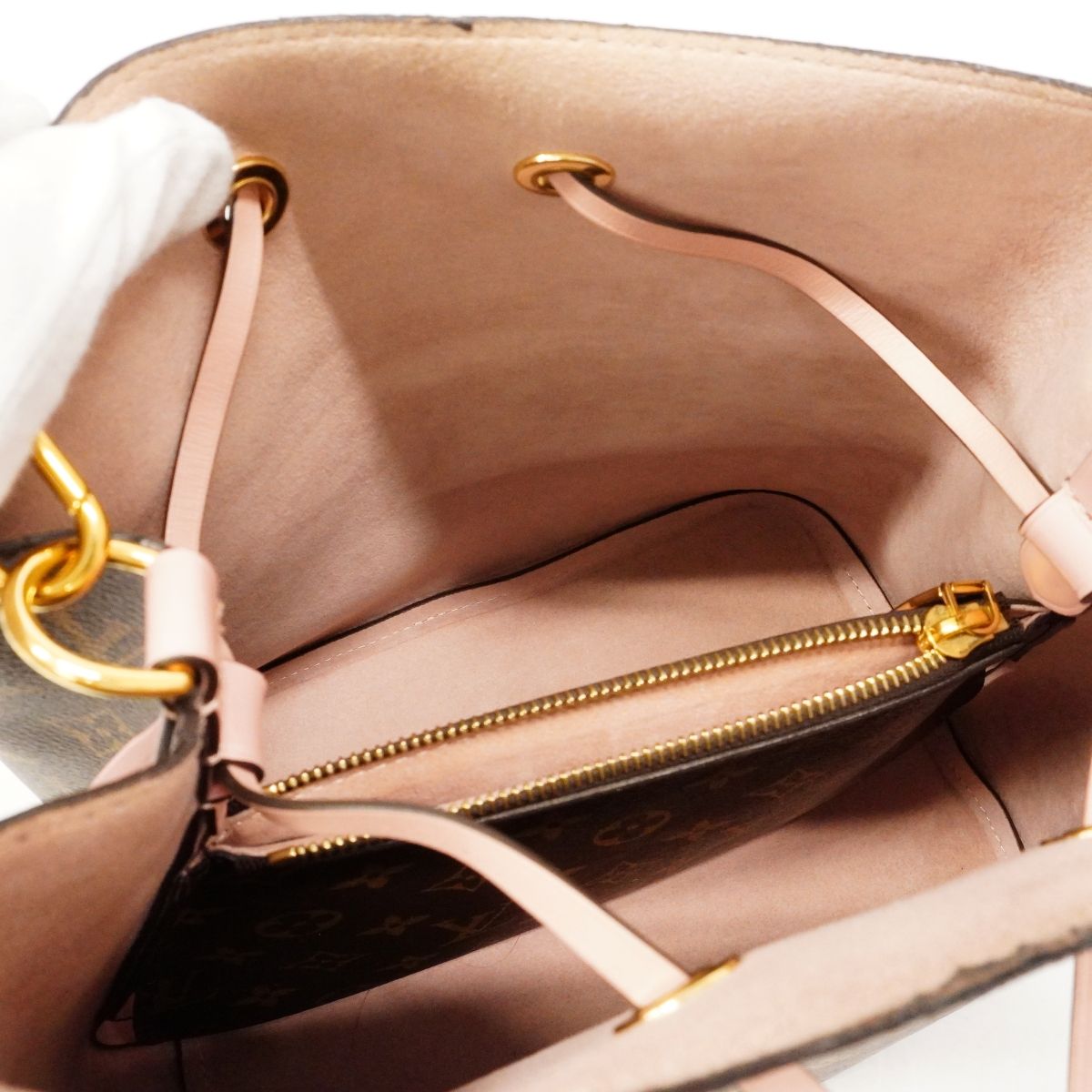 Louis Vuitton Shoulder Bag Monogram Neo Noe Brown Rose Poudre — view 4