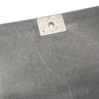 Chanel Shoulder Bag Boy Caviar Leather Black Silver — view 8