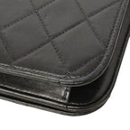 Chanel Shoulder Bag Quilted Lambskin Black Gold — view 6