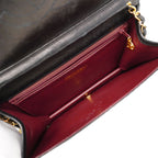 Chanel Shoulder Bag Quilted Lambskin Black Gold — view 4