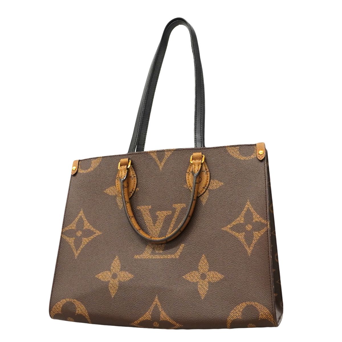 Louis Vuitton Tote Monogram Giant Reverse On The Go MM Brown