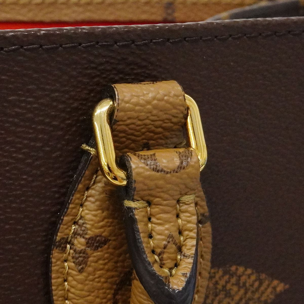 Louis Vuitton Tote Monogram Giant Reverse On The Go MM Brown — view 9