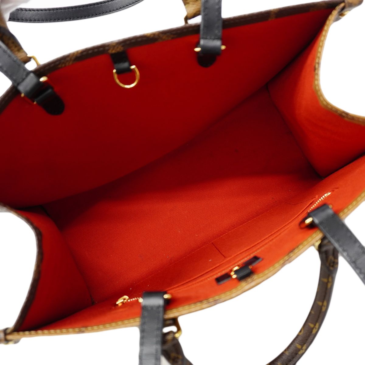 Louis Vuitton Tote Monogram Giant Reverse On The Go MM Brown — view 4