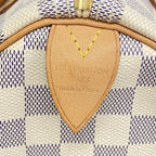 Louis Vuitton Handbag Damier Azur Speedy 30 White — view 5