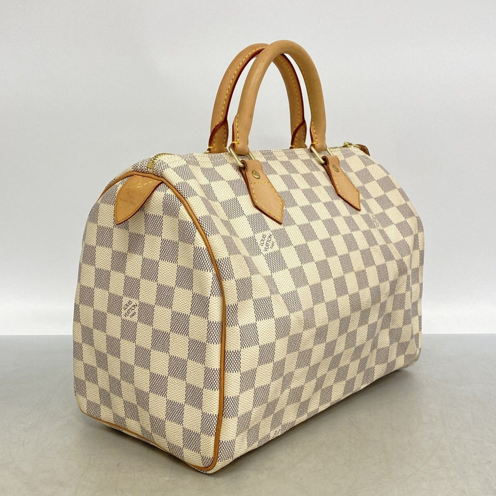 Louis Vuitton Handbag Damier Azur Speedy 30 White — view 2