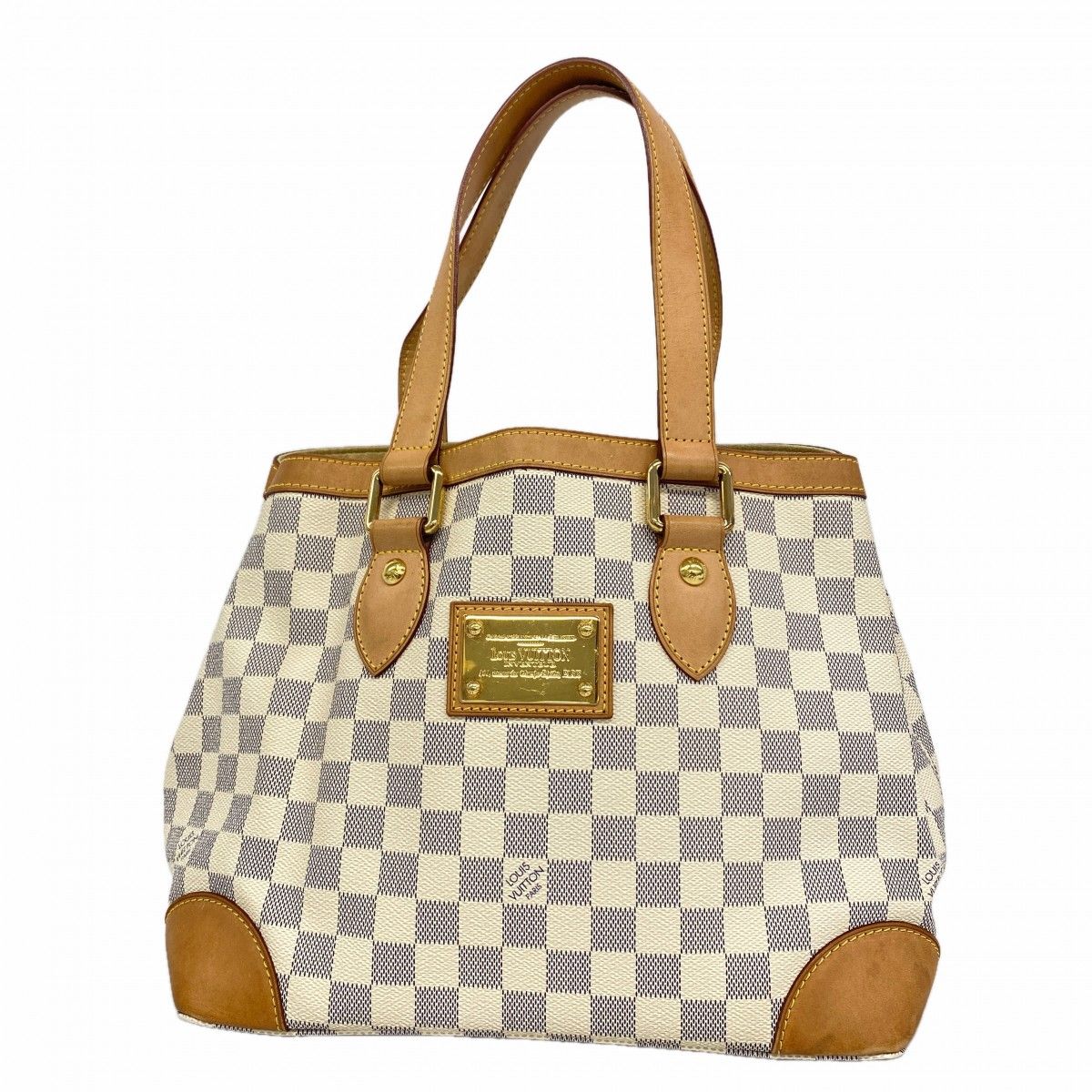 Louis Vuitton Tote Damier Azur Hampstead PM White
