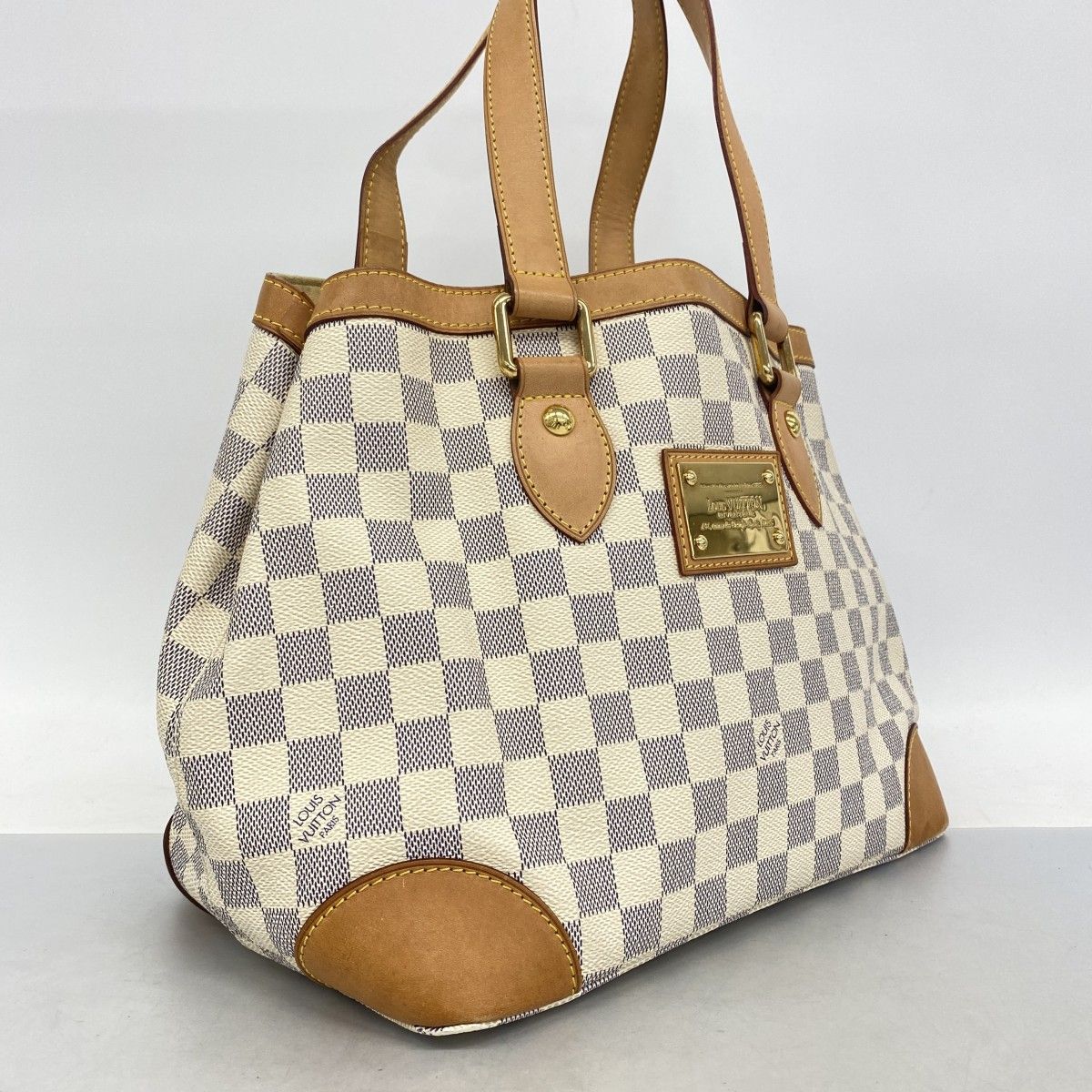 Louis Vuitton Tote Damier Azur Hampstead PM White — view 2