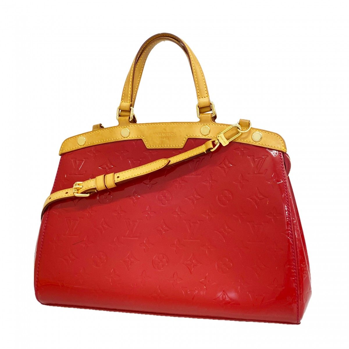 Louis Vuitton Handbag Vernis Blair MM Rose Indien 2-Way