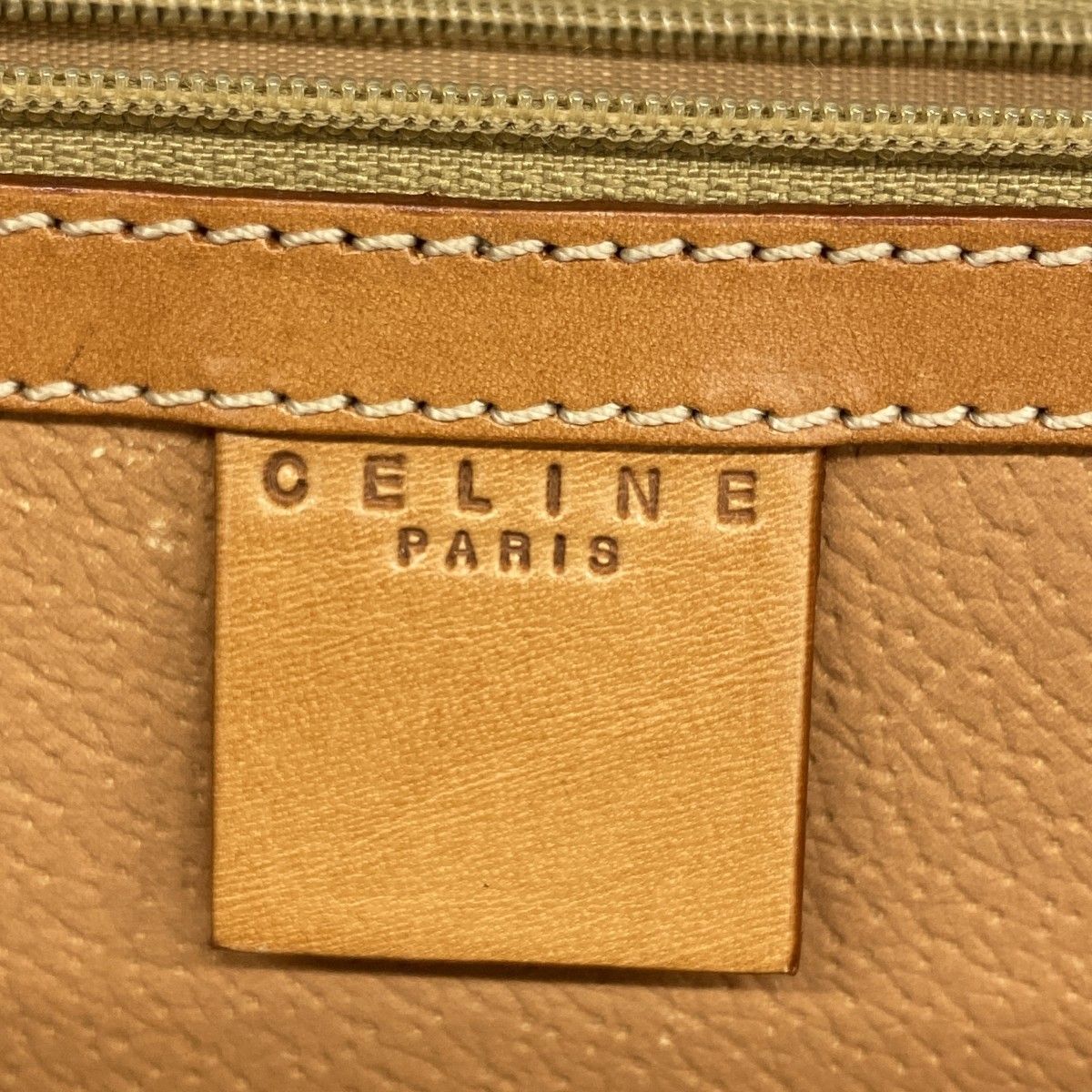 Celine Handbag Macadam Brown Gold — view 5