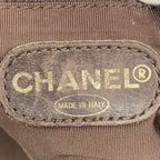 Chanel Tote Denim Black Brown Gold — view 5