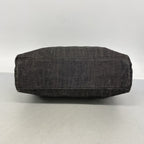 Chanel Tote Denim Black Brown Gold — view 3