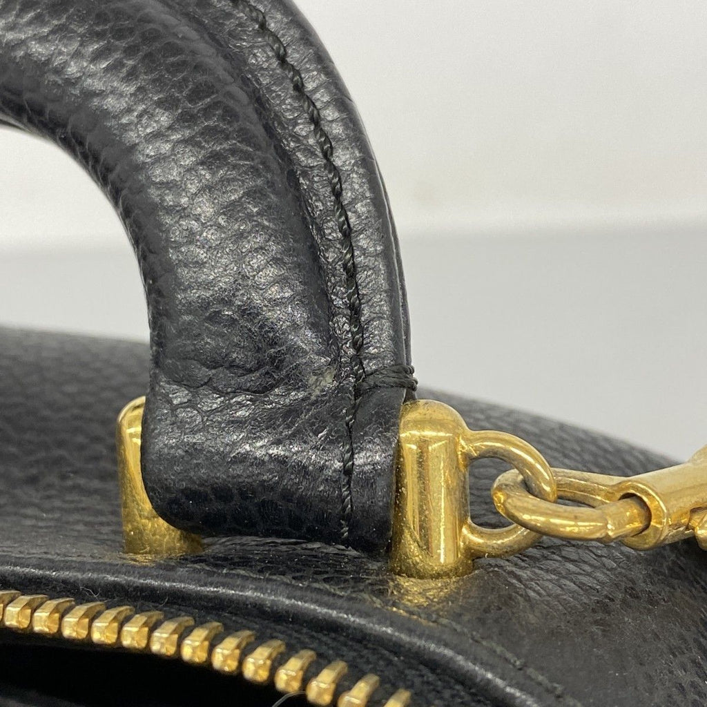Chanel Vanity Bag Caviar Leather Black Gold 2-Way — view 9