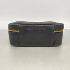 Chanel Vanity Bag Caviar Leather Black Gold 2-Way — view 3