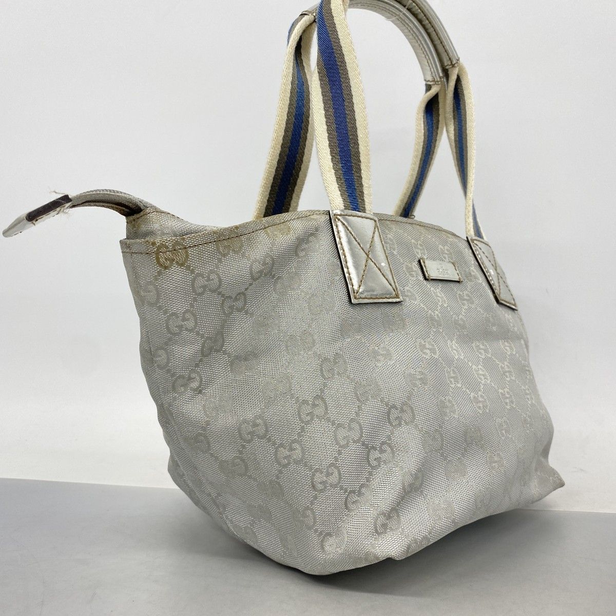 Gucci Handbag GG Canvas Nylon Silver — view 2