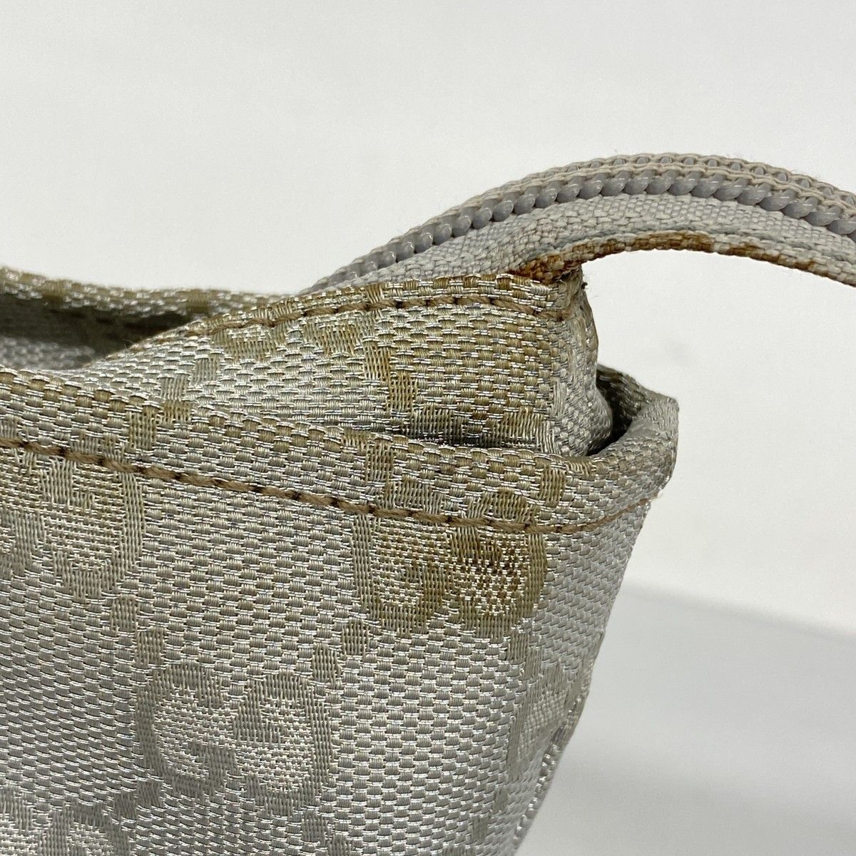 Gucci Handbag GG Canvas Nylon Silver — view 7