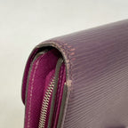 Louis Vuitton Trifold Wallet Epi Portefeuille Joy Cassis — view 6