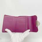 Louis Vuitton Trifold Wallet Epi Portefeuille Joy Cassis — view 8