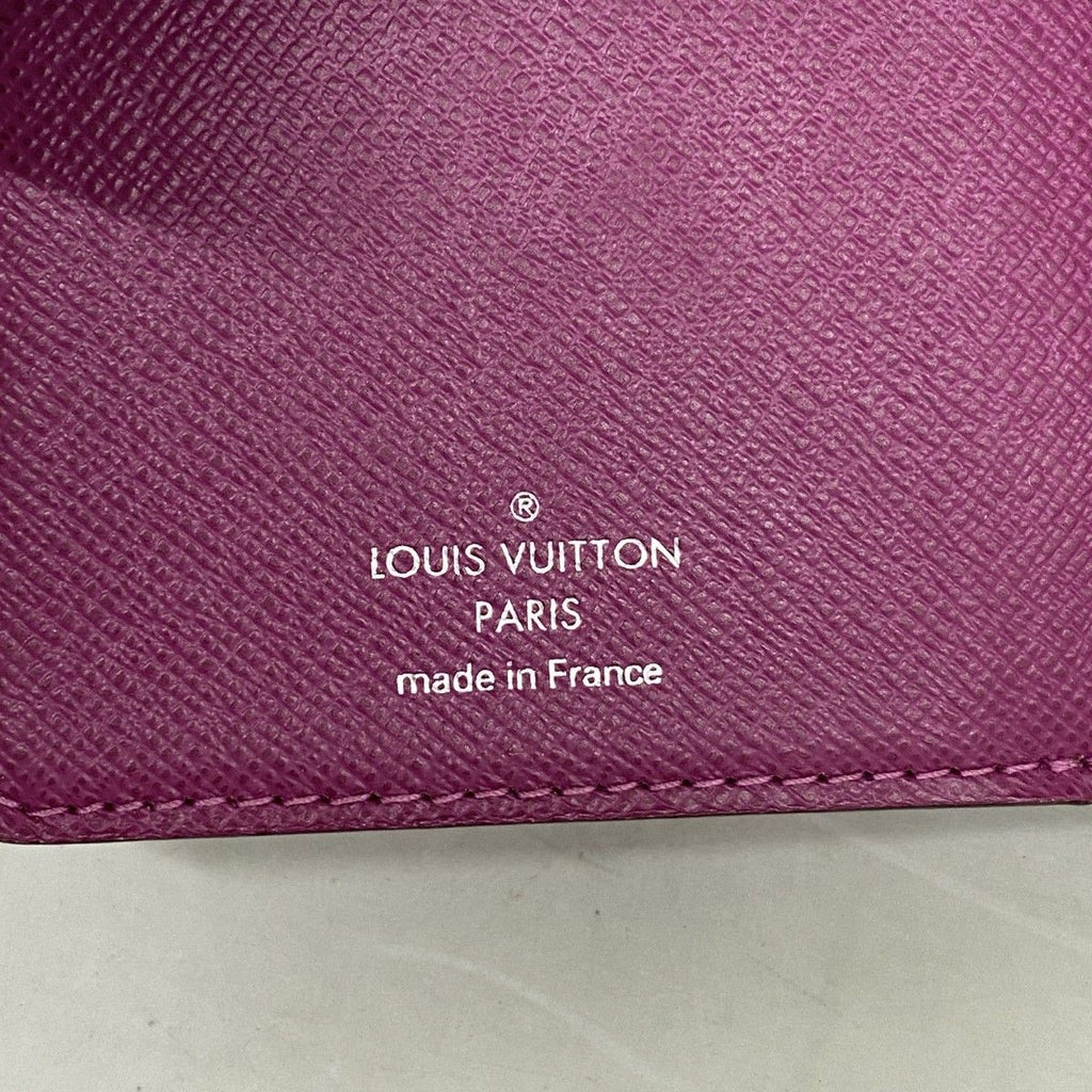 Louis Vuitton Trifold Wallet Epi Portefeuille Joy Cassis — view 4