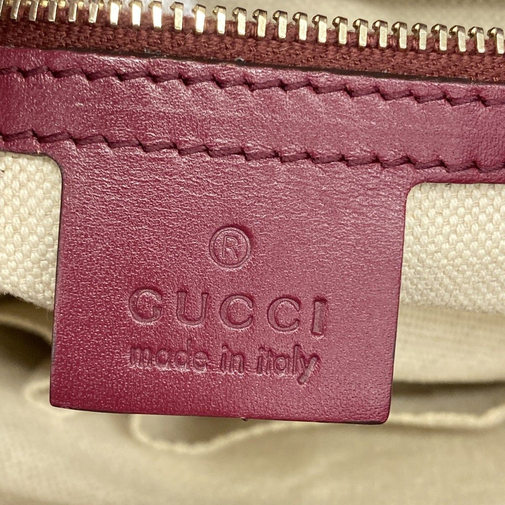 Gucci Tote GG Canvas Brown Bordeaux Champagne Gold — view 5