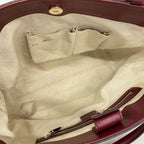 Gucci Tote GG Canvas Brown Bordeaux Champagne Gold — view 4