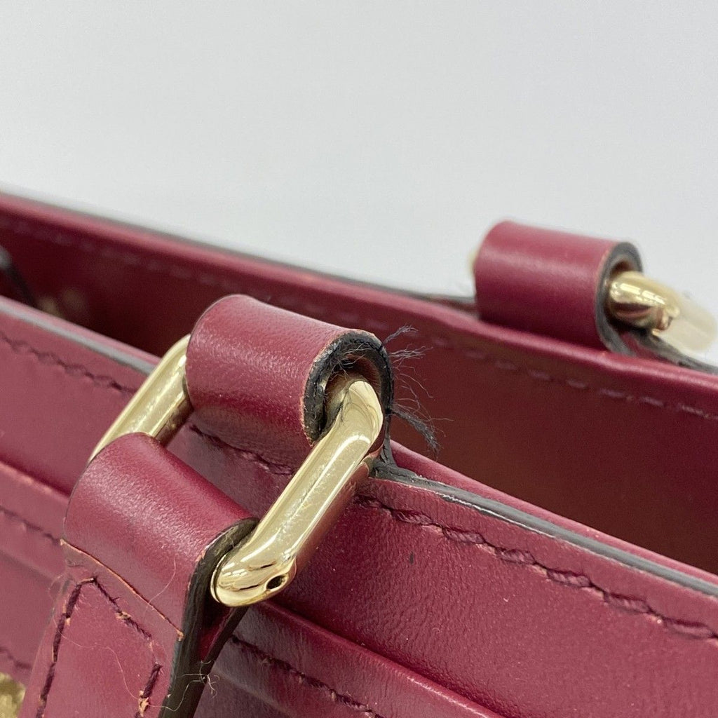 Gucci Tote GG Canvas Brown Bordeaux Champagne Gold — view 9