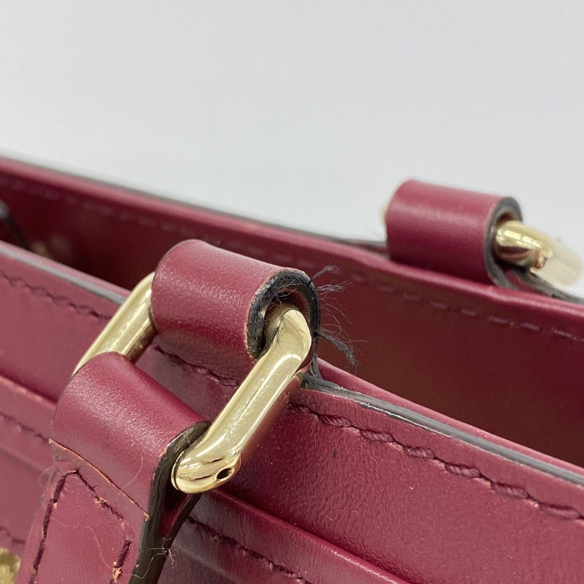 Gucci Tote GG Canvas Brown Bordeaux Champagne Gold — view 9