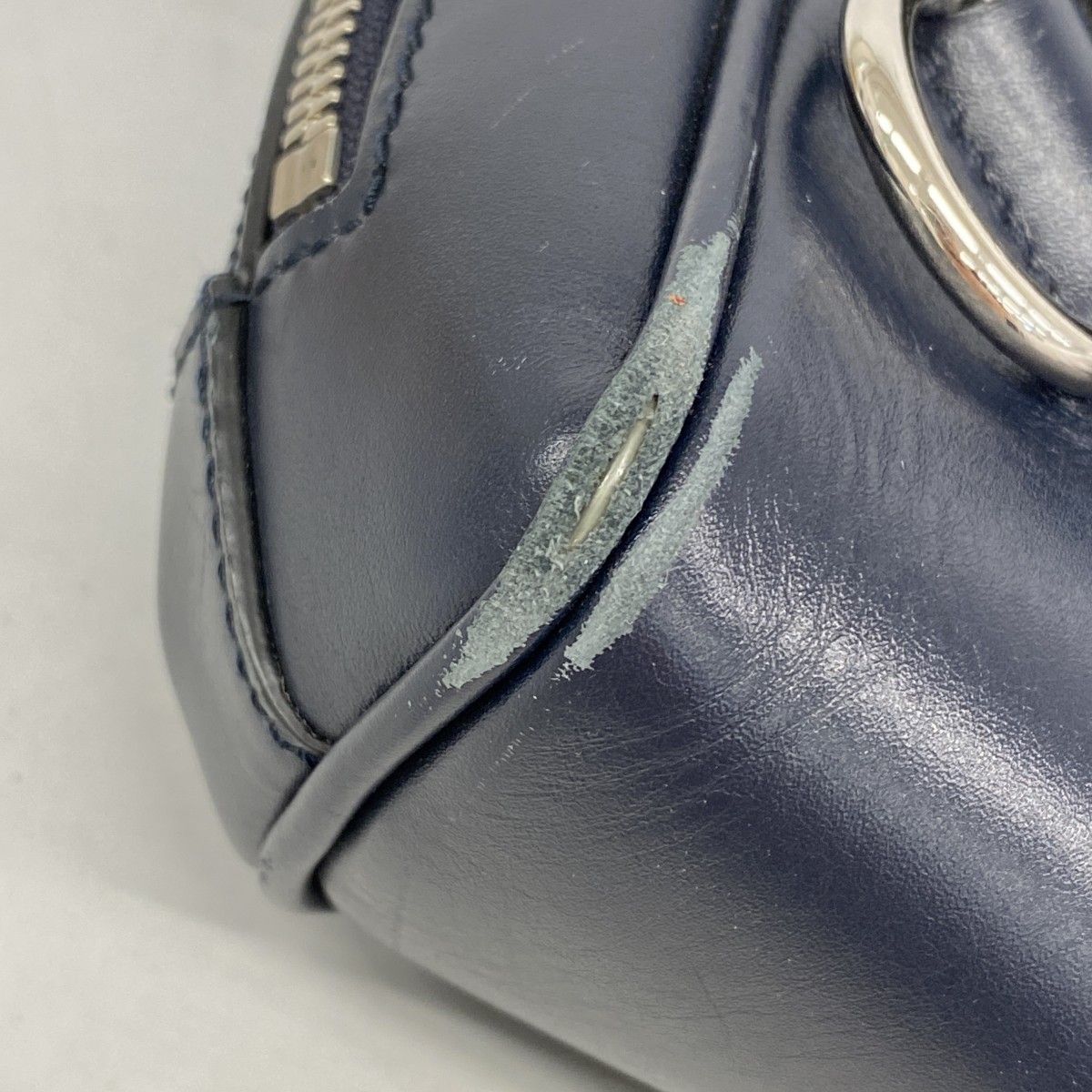 Gucci Belt Bag Guccissima Leather Navy Silver — view 6