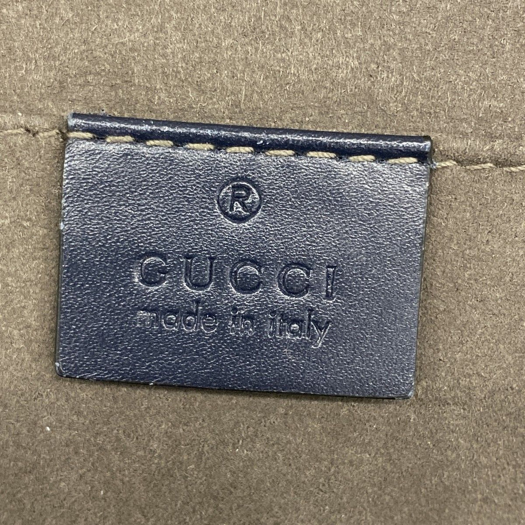 Gucci Belt Bag Guccissima Leather Navy Silver — view 5