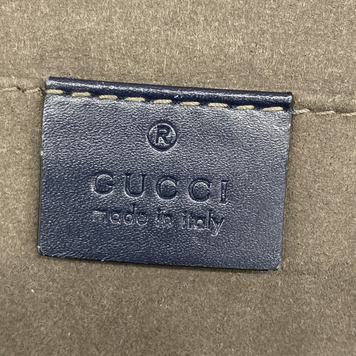Gucci Belt Bag Guccissima Leather Navy Silver — view 5